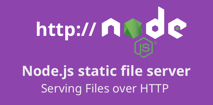 Building a Node.js static file server (files over HTTP) using ES6+